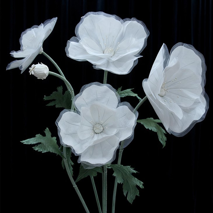 White Large Paper Flowers high quality